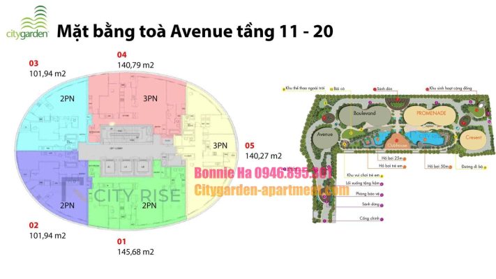 batch Mặt bằng căn hộ tháp Avenue tầng 11 dến tầng 20 chung cư City Garden quận Bình Thạnh 2048x1152 1