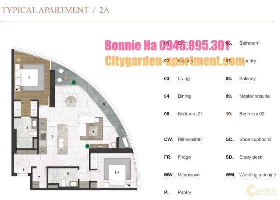 batch mat bang layout can ho city garden thap cresent city rise 7