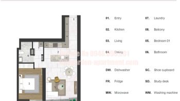 batch mat bang layout can ho city garden thap cresent city rise 4