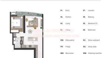 batch mat bang layout can ho city garden thap cresent city rise 5